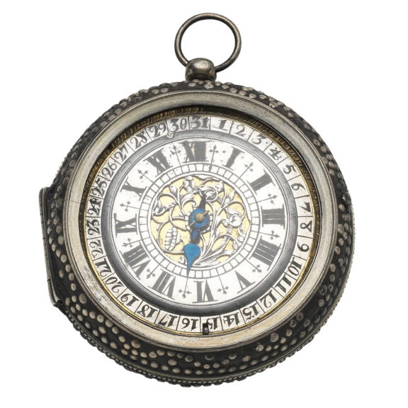 Rare English metal and silver lining verge pocket watch Circa 1665 Rare English metal and silver lining verge pocket watch Circa 1665