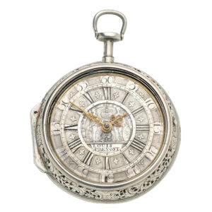 English silver quarter repeating verge pocket watch Circa 1710