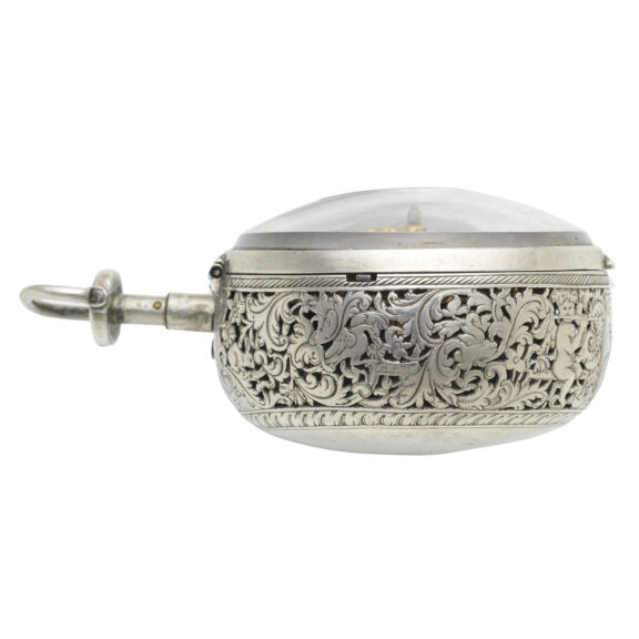English silver quarter repeating verge pocket watch Circa 1710 English silver quarter repeating verge pocket watch Circa 1710