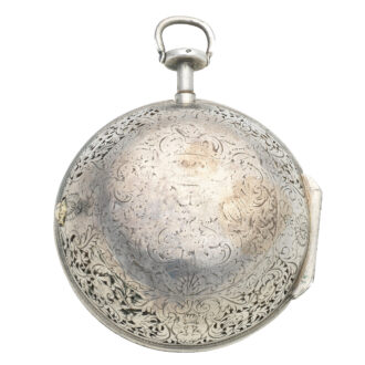 English silver quarter repeating verge pocket watch Circa 1710