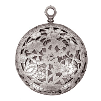 French silver watch with single hand and alarm Circa 1650 French silver watch with single hand and alarm Circa 1650French silver watch with single hand and alarm Circa 1650