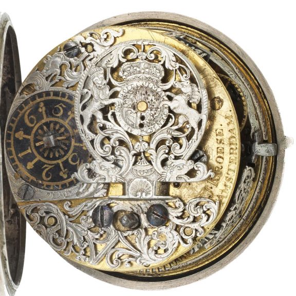 Dutch polished silver pair cased verge watch Circa 1740 Dutch polished silver pair cased verge watch Circa 1740