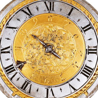 French silver watch with single hand and alarm Circa 1650 French silver watch with single hand and alarm Circa 1650