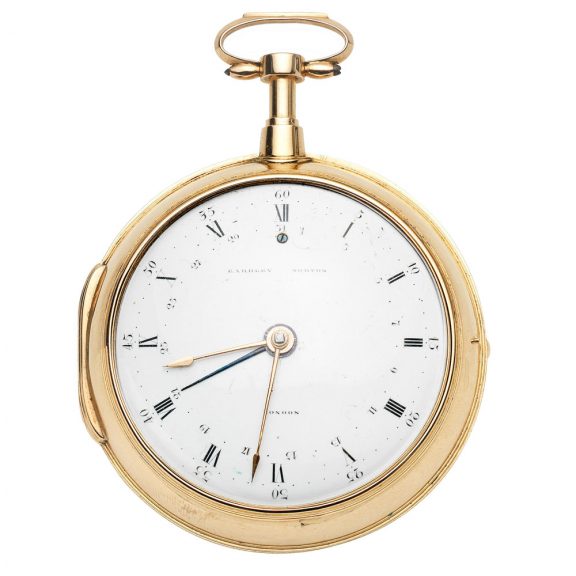 English gold pair cased quarter repeater with date Circa 1790 English gold pair cased quarter repeater with date Circa 1790
