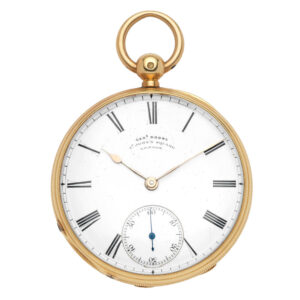 English gold lever pocket watch with English lever Circa 1867