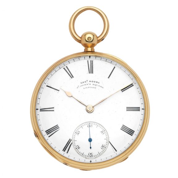 English gold lever pocket watch with English lever Circa 1867