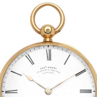 English gold lever pocket watch with English lever Circa 1867