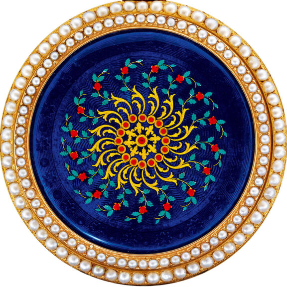 English gold enamel watch for the Chinese market Circa 1830 English gold enamel watch for the Chinese market Circa 1830