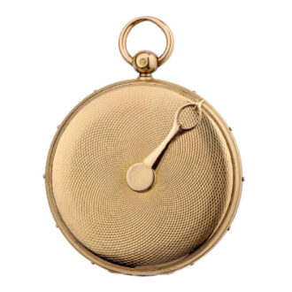 Gold “Montre à Tact” with original silk lined morocco case Circa 1800