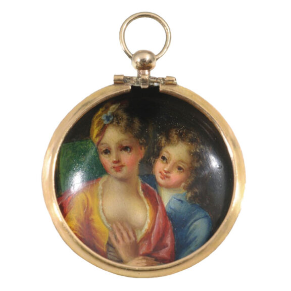 Fine German gold with polychrome enamel watch Circa 1675