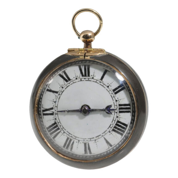 Fine German gold with polychrome enamel watch Circa 1675 Fine German gold with polychrome enamel watch Circa 1675