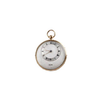 Gold “Montre à Tact” with original silk lined morocco case Circa 1800