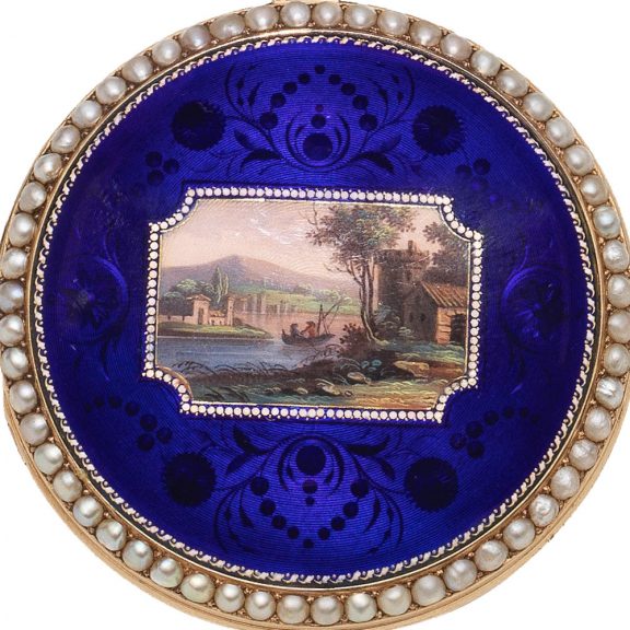 Rare French gold and enamel virgule pocket watch Circa 1800 Rare French gold and enamel virgule pocket watch Circa 1800