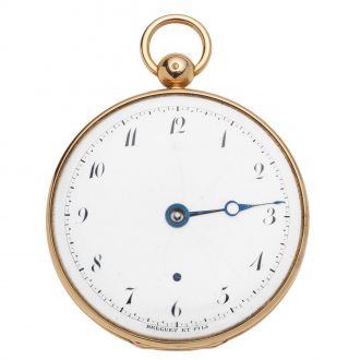 French gold open faced Souscription pocket watch Circa 1822