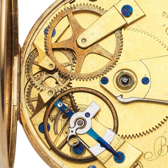 French gold open faced Souscription pocket watch Circa 1822 French gold open faced Souscription pocket watch Circa 1822