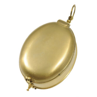 French gilt-brass and silver open faced watch Circa 1620
