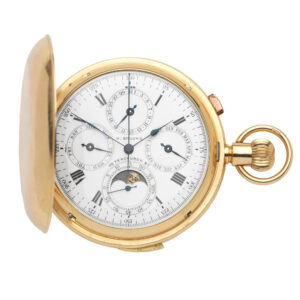 English 18 carat gold repeater with triple calendar Circa 1909
