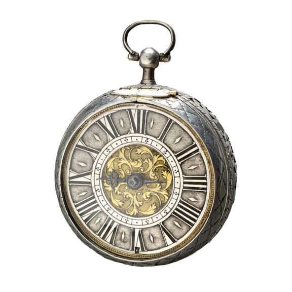 French silver self striking verge pocket watch Circa 1640