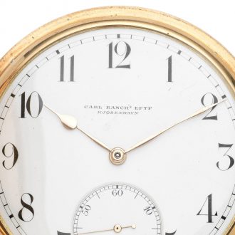 Swiss 14K gold Vacheron & Constantin pocket watch Circa 1918