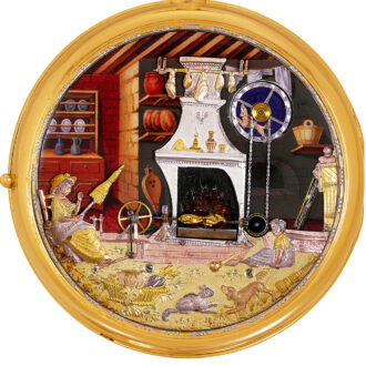 Important Swiss gold with seven automatons Circa 1815
