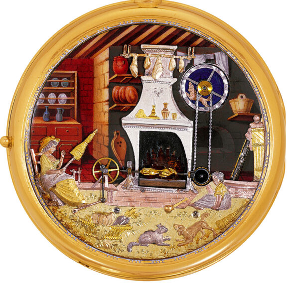 Important Swiss gold with seven automatons Circa 1815 Important Swiss gold with seven automatons Circa 1815
