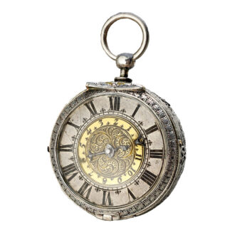 German silver verge pocket watch with alarm Circa 1675 German silver verge pocket watch with alarm Circa 1675