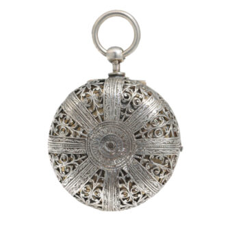 German silver verge pocket watch with alarm Circa 1675 German silver verge pocket watch with alarm Circa 1675