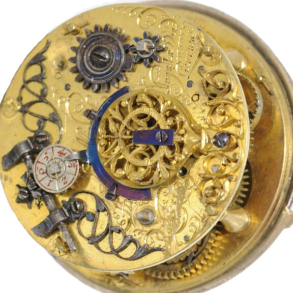 German silver verge pocket watch with alarm Circa 1675 German silver verge pocket watch with alarm Circa 1675