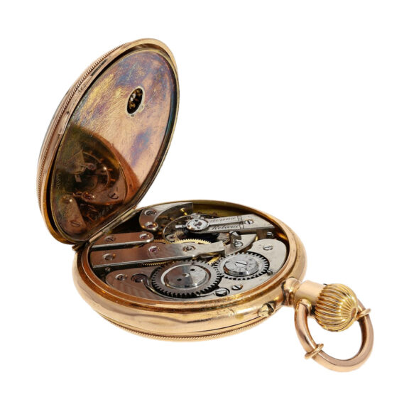 Swiss double-sided decorative calendar watch Circa 1880 Swiss double-sided decorative calendar watch Circa 1880