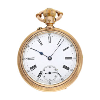 Swiss double-sided decorative calendar watch Circa 1880