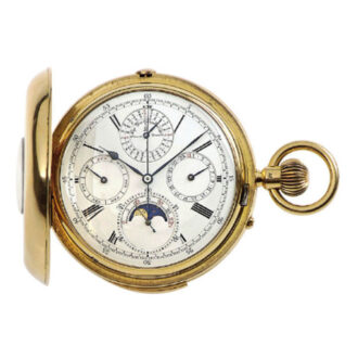 English gold repeating perpetual calender chronograph Circa 1898