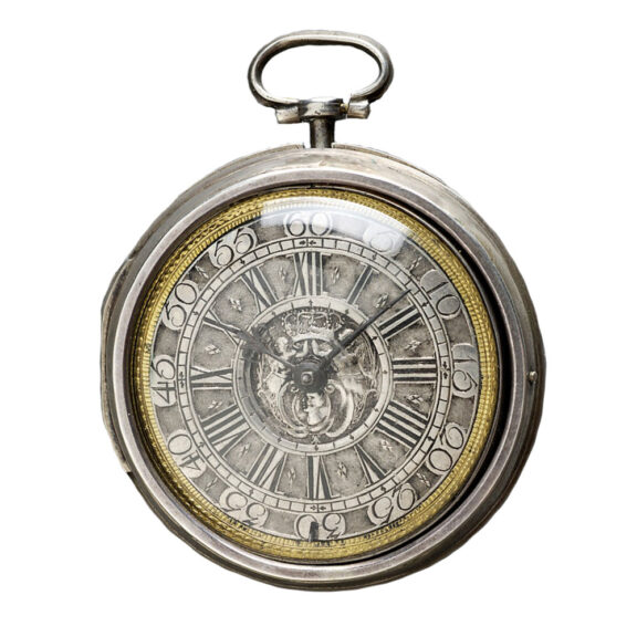 German silver pair cased verge pocket watch Circa 1725
