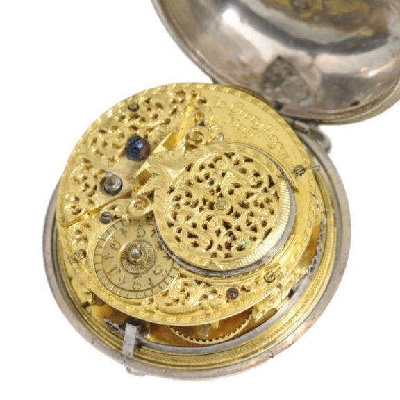 German silver pair cased verge pocket watch Circa 1725 German silver pair cased verge pocket watch Circa 1725