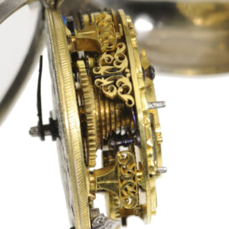 German silver pair cased verge pocket watch Circa 1725