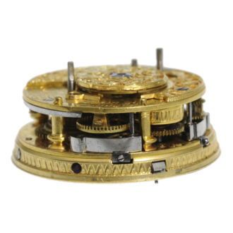 German silver repoussé quarter repeating watch Circa 1780