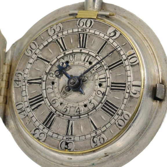 German silver repoussé quarter repeating watch Circa 1780 German silver repoussé quarter repeating watch Circa 1780