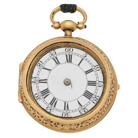 English gold quarter repeating pocket by Tompion Circa 1700