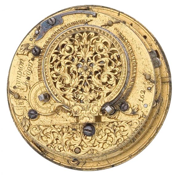 English gold quarter repeating pocket by Tompion Circa 1700 English gold quarter repeating pocket by Tompion Circa 1700