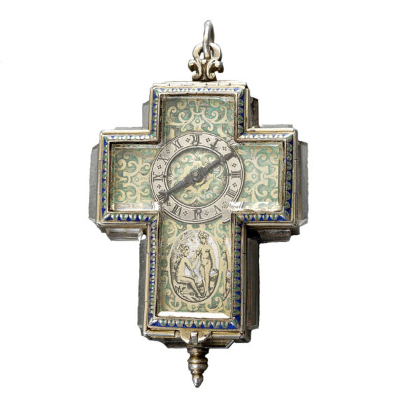 Swiss Renaissance style crucifix neck watch Circa 1880 Swiss Renaissance style crucifix neck watch Circa 1880