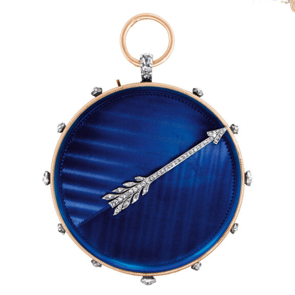 French gold "médaillon montre à tact" cylinder watch Circa 1800 French gold "médaillon montre à tact" cylinder watch Circa 1800