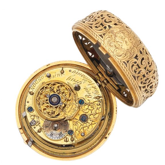 English gold half quarter repeating pocket watch Circa 1748 English gold half quarter repeating pocket watch Circa 1748