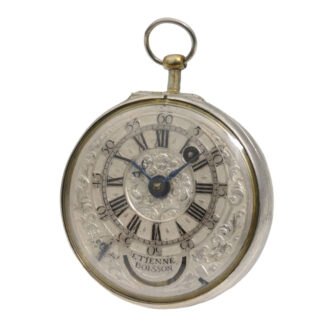 French silver verge watch with mock pendulum Circa 1710