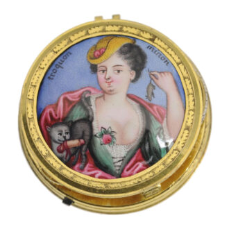 French silver verge watch with mock pendulum Circa 1710