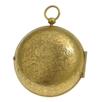 Heavy French decorative verge pocket watch Circa 1710