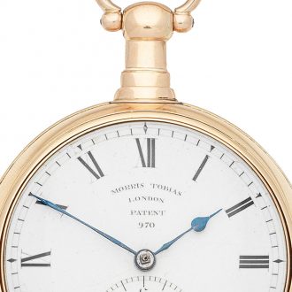 English 18K gold watch with rack lever escapement Circa 1812