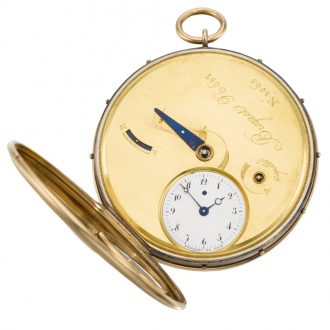 Rare and large French ruby cylinder montre à tact watch Circa 1800