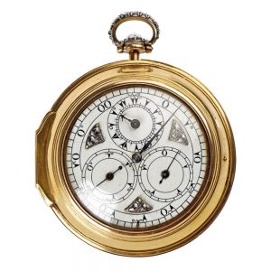 English gold pair cased watch with regulator dial Circa 1751
