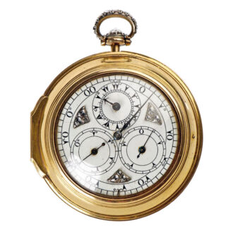 English gold pair cased watch with regulator dial Circa 1751