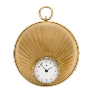 Rare and large French ruby cylinder montre à tact watch Circa 1800