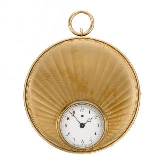 Rare and large French ruby cylinder montre à tact watch Circa 1800